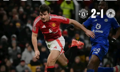 Mnu 2-1 Lei: Fernandes Shines As Man United Beat Leicester, Garnacho And Maguire Make The Difference