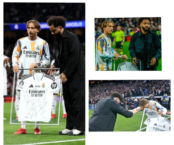 Luka Modric’s Gesture To Marcelo Sparks Reactions At Santiago Bernabeu