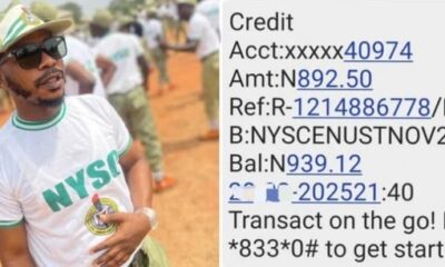 Corps Member Laments Enugu State'S ₦892 Nysc Allowance
