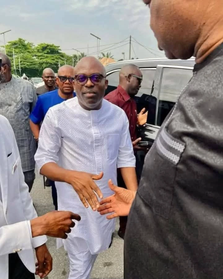 Fubara Makes First Public Appearance in Church After Suspension, Without Heavy Security [Photos]