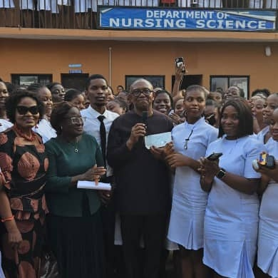 Peter Obi Donates N10 Million to Support Nursing Training in Anambra