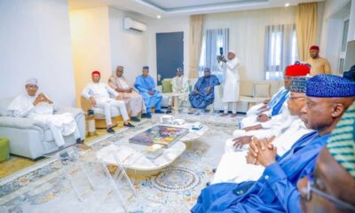 Former President Buhari Welcomes Apc Governors At Kaduna Residence For Sallah Visit