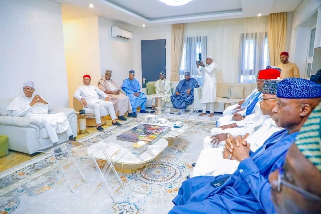 Former President Buhari Welcomes Apc Governors At Kaduna Residence For Sallah Visit Former President Buhari Welcomes Apc Governors At Kaduna Residence For Sallah Visit