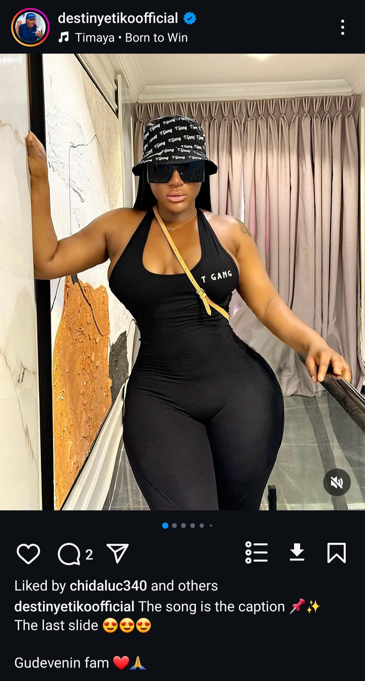 Destiny Etiko Wows Fans With Stunning Evening Look On Instagram (Photos) Destiny Etiko Wows Fans With Stunning Evening Look On Instagram (Photos)