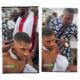 Anthony Joshua Sparks Reactions After Getting A Haircut On The Streets Of Lagos