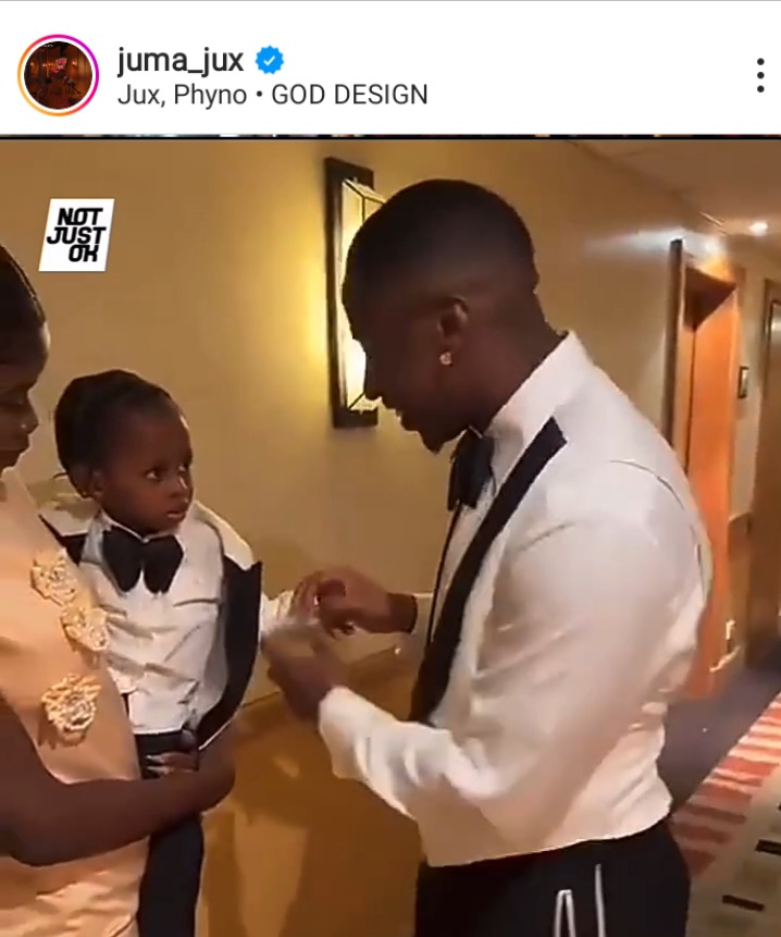 Juma Jux Spotted Sharing Playful Moment With Mohbad’s Son Liam As They Prepared For White Wedding Juma Jux Spotted Sharing Playful Moment With Mohbad’s Son Liam As They Prepared For White Wedding