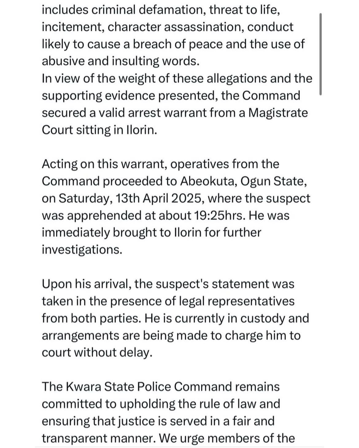 Breaking: Police Arrest Singer Portable Over Alleged Criminal Defamation Against Fuji Icon Osupa Breaking: Police Arrest Singer Portable Over Alleged Criminal Defamation Against Fuji Icon Osupa