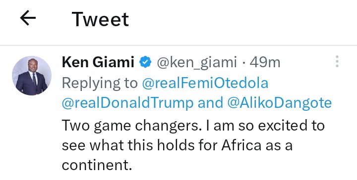 Mixed Reactions As Femi Otedola Reacts To Viral Photo Of Dangote And Donald Trump In Qatar Mixed Reactions As Femi Otedola Reacts To Viral Photo Of Dangote And Donald Trump In Qatar