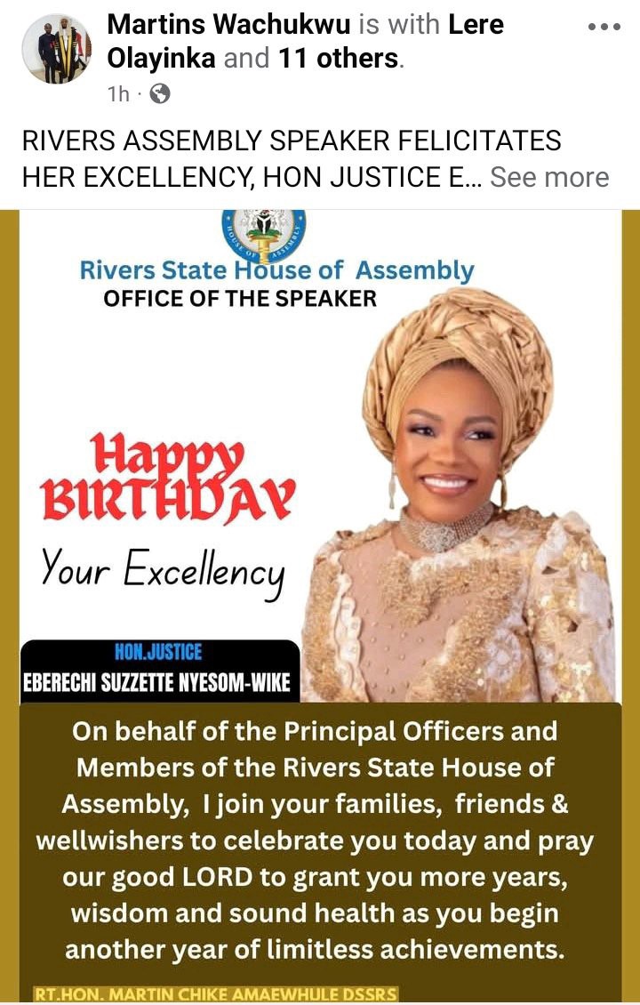 Justice Eberechi Suzzette Nyesom-Wike Marks 53Rd Birthday In Grand Style Justice Eberechi Suzzette Nyesom-Wike Marks 53Rd Birthday In Grand Style