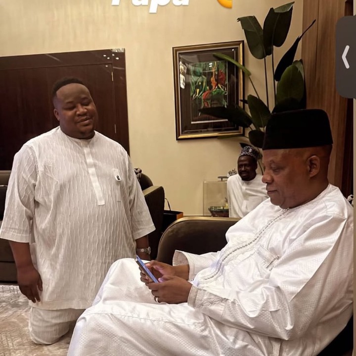 Cubana Chiefpriest Kneels Before Vp Shettima, Sparks Cultural Debate Online Cubana Chiefpriest Kneels Before Vp Shettima, Sparks Cultural Debate Online