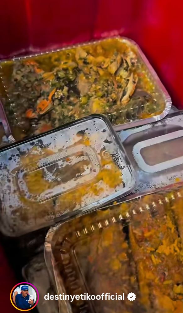 Fan Surprises Destiny Etiko with Assorted Meals on Movie Set