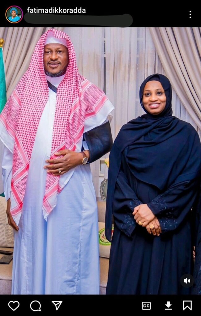 Katsina First Lady Shares Photo with Governor Radda, Sparks Online Reactions